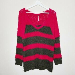 Free People Knubby Exposed Seam Sweater